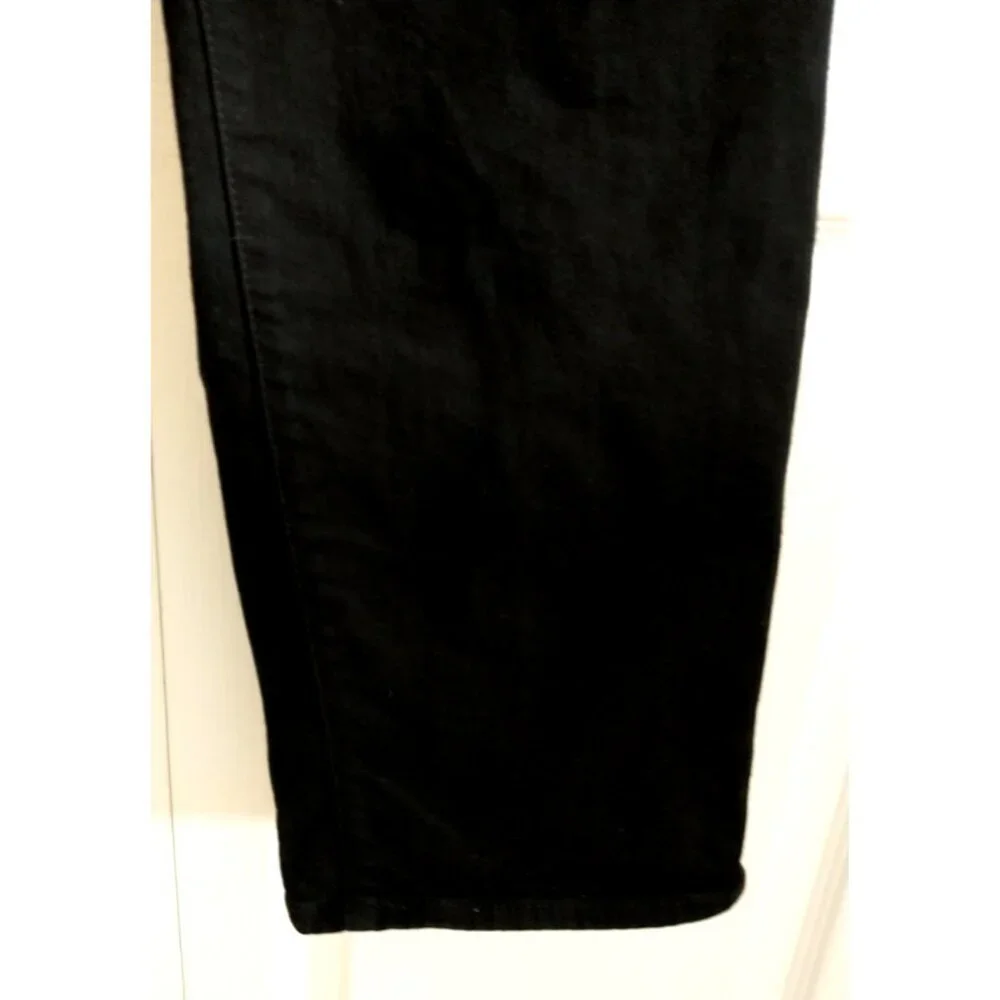 Talbots Women's Jeans Straight Leg High Rise Stretch Black Denim - 16 (38 x30.5) - Picture 3 of 8